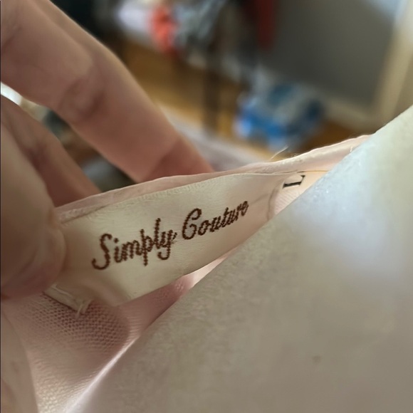 Simply Couture. Elegant Pink Lace Women's Top - Picture 10 of 12